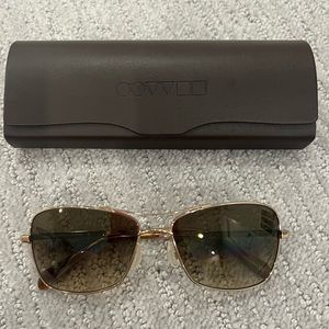 Oliver people’s women’s gold aviator sunglasses